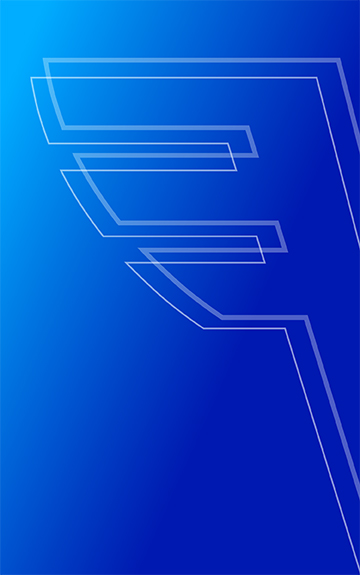 Das Volksbank-Logo vor einem blauen Verlaufshintergrund.