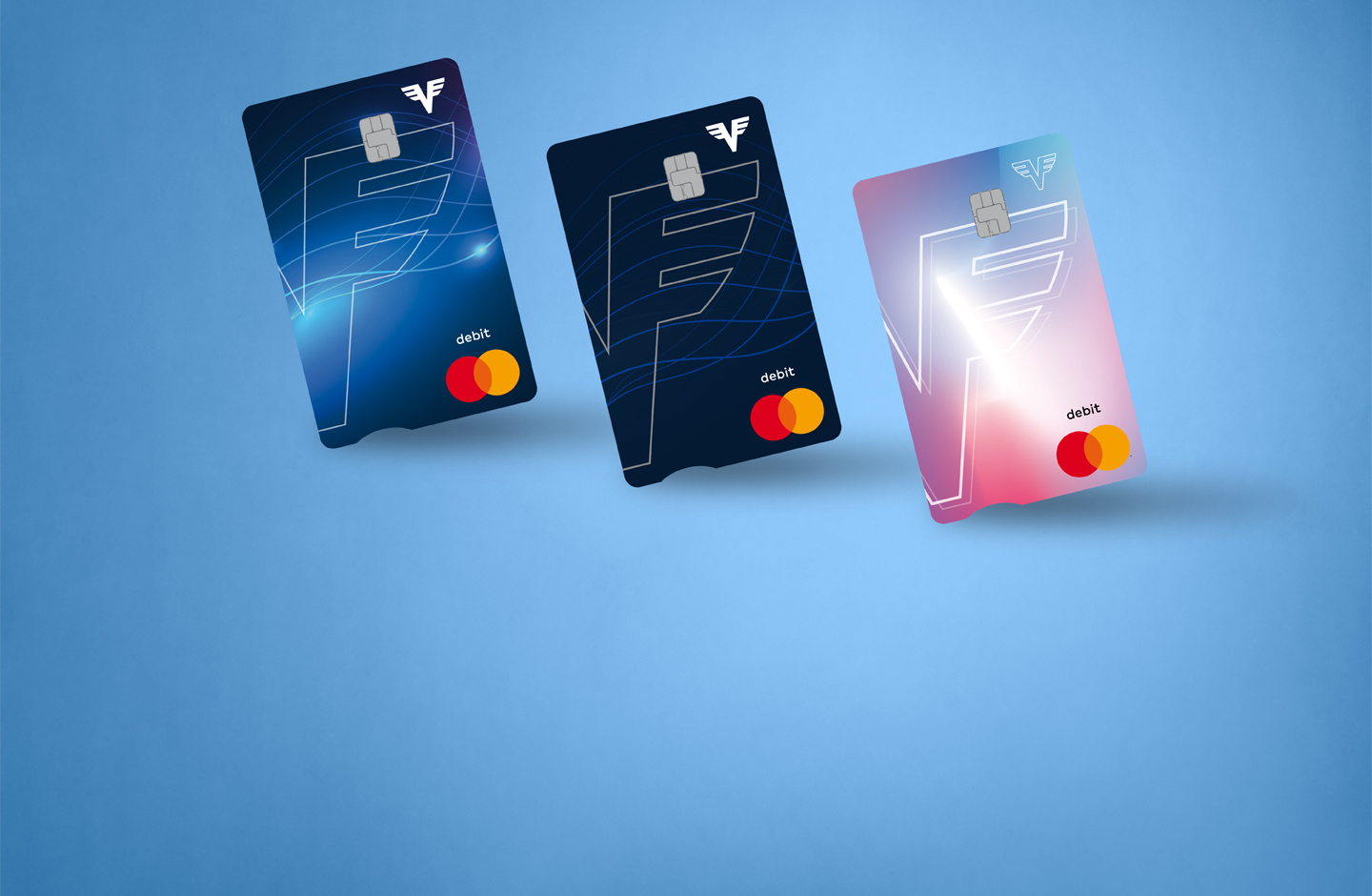 Kartendesign der Volksbank Debitkarte.