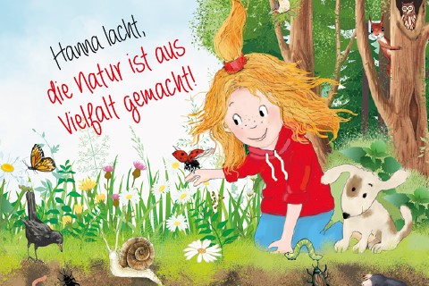 Das Cover des Pixi Buchs Hanna lacht, die Natur ist aus Vielfalt gemacht!