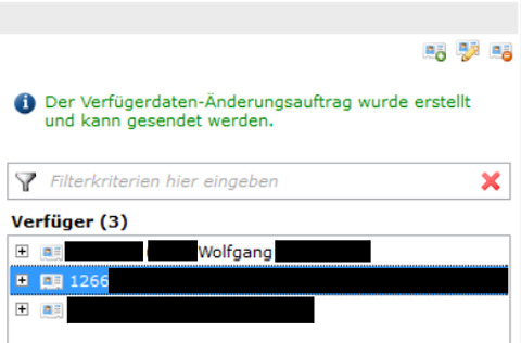 Speichern Erstpin und neue eigene PIN